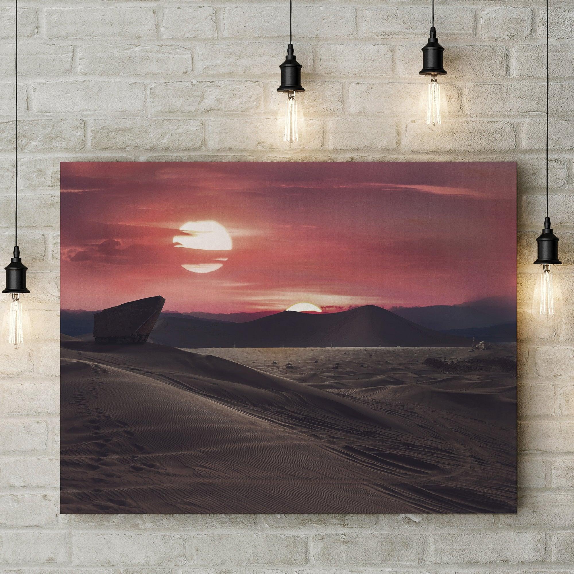 Tatooine Desert Planet Star Wars Canvas – Gallery 94