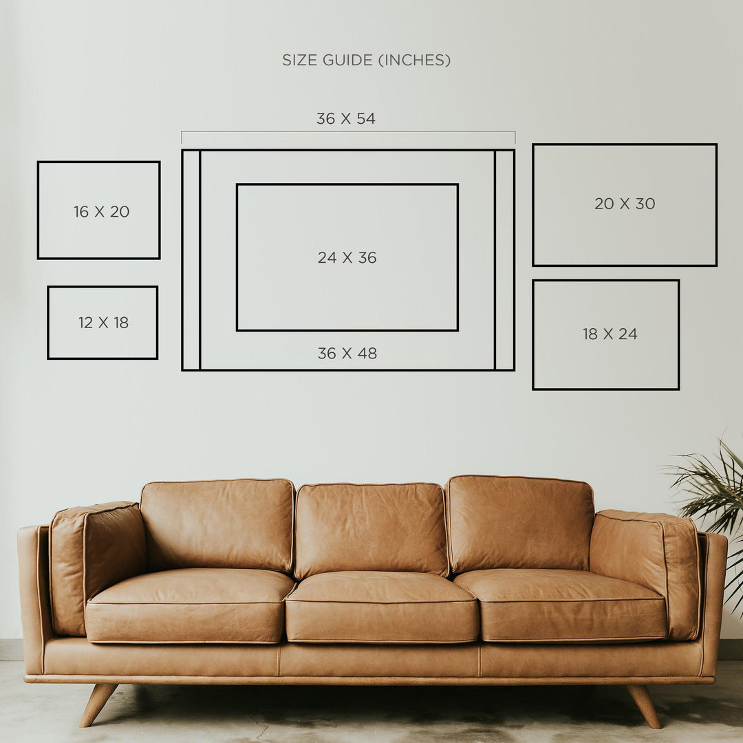 Wall Art Size Guide - Gallery 94