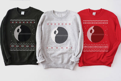 Death Star Star Wars Christmas Sweatshirt - Gallery 94
