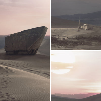 Tatooine Binary Sunset Star Wars Art Print