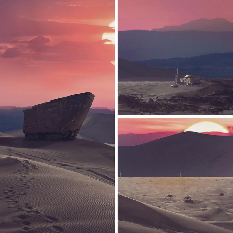 Tatooine Desert Planet Star Wars Pillow - Gallery 94