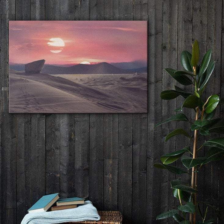 Tatooine Desert Planet Star Wars Canvas - Gallery 94